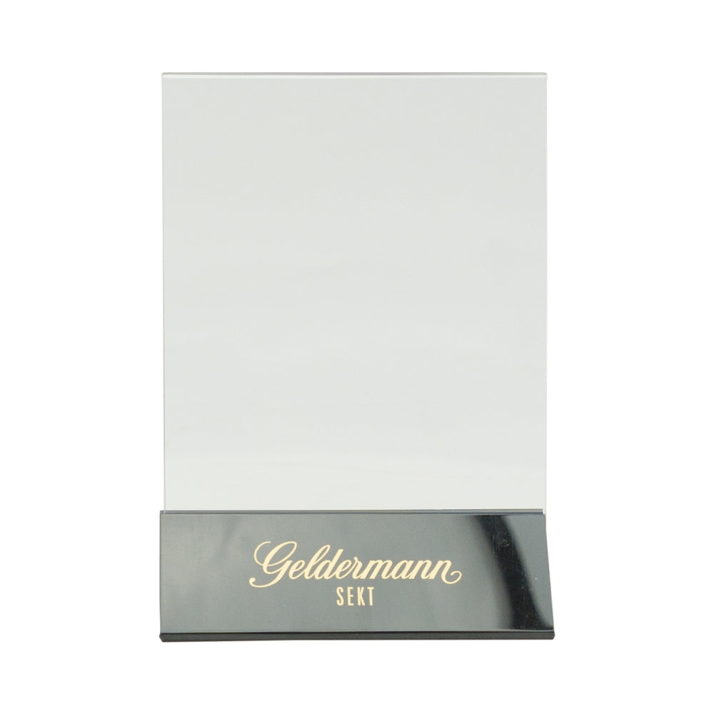 10x Geldermann sparkling wine table display menu card holders drinks food catering