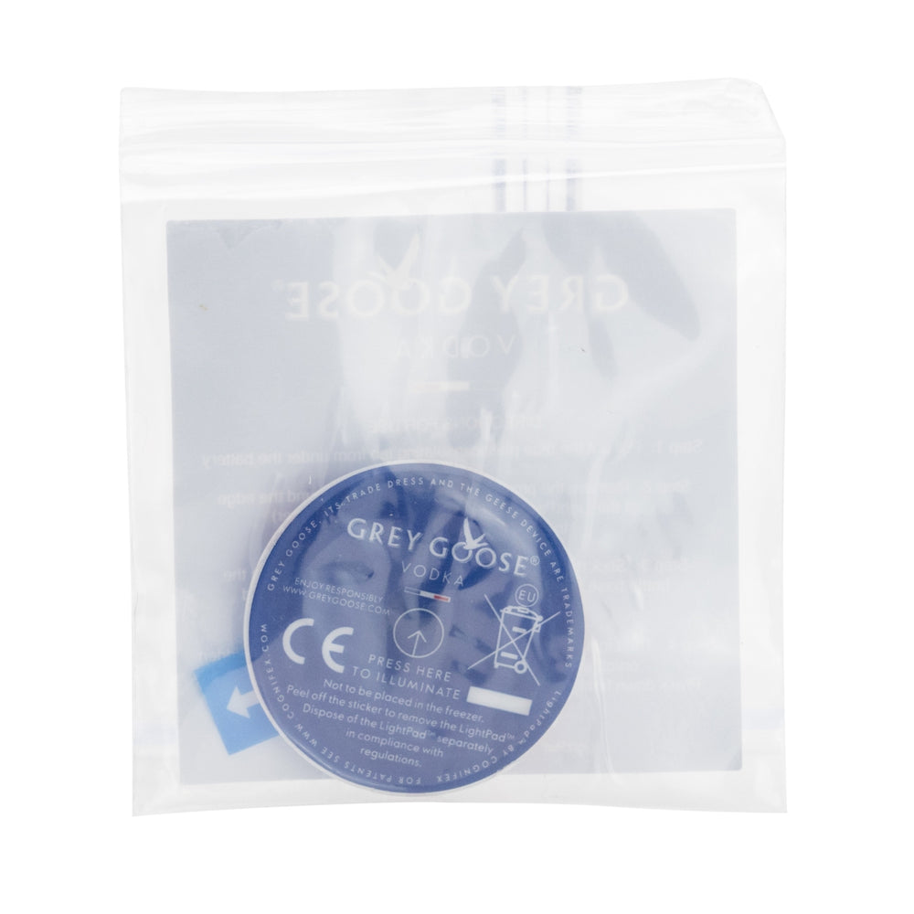 10x Grey Goose Vodka LightPads LED bottle bottom adhesive pads