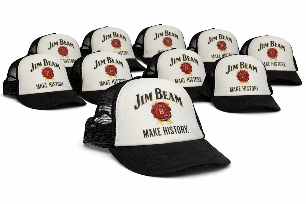 10x Jim Beam Trucker Cap Baseball Cap Hat Snapback Headwear