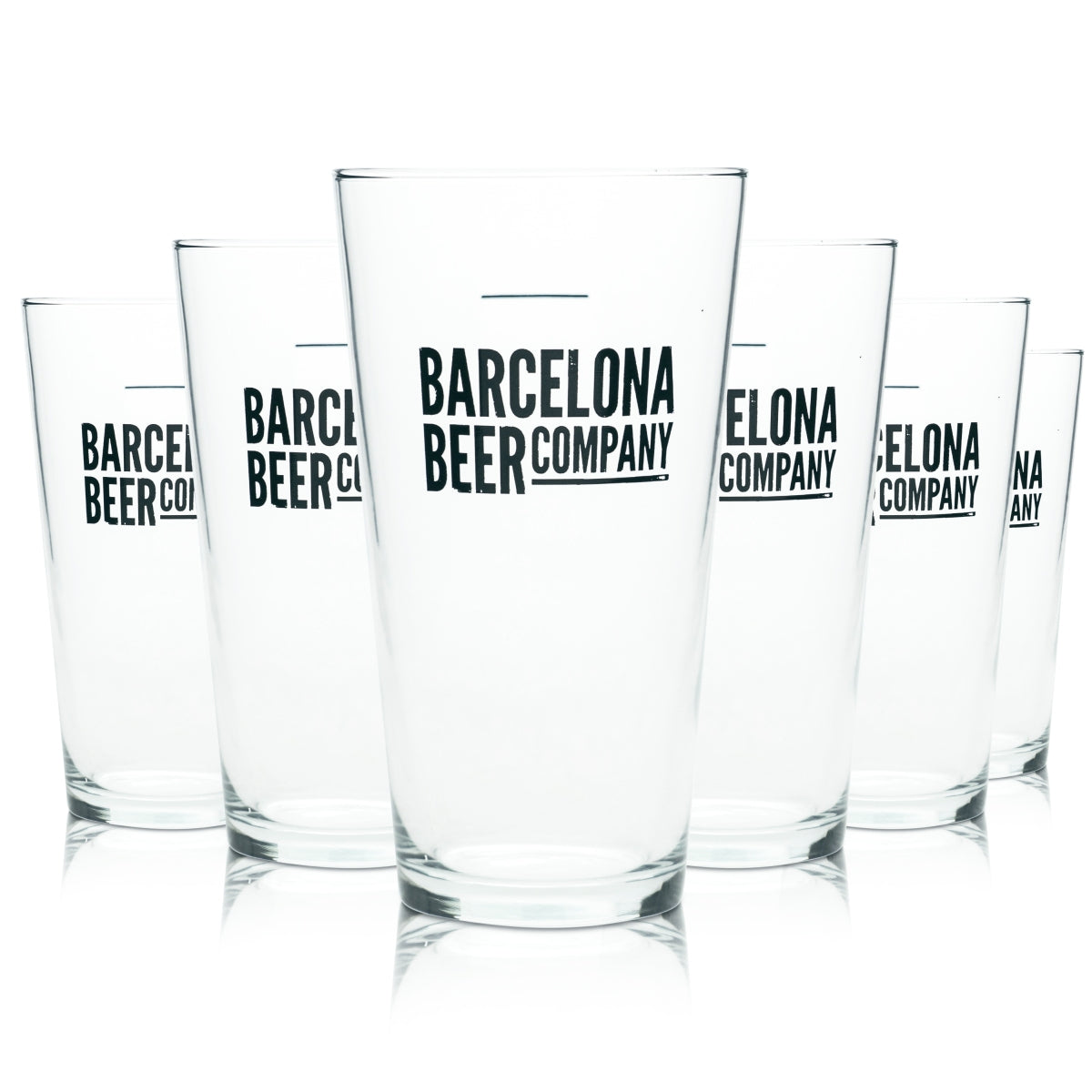 12 Barcelona Beer Company beer glass mug 250ml new