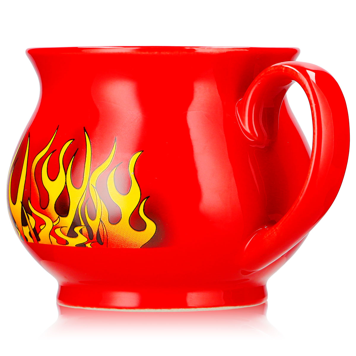 6 Mohaba Mulled Wine Mugs, Round Mugs, "Feuerzangenbowle," Fire-Red, 0.2 L, Calibrated – View 5