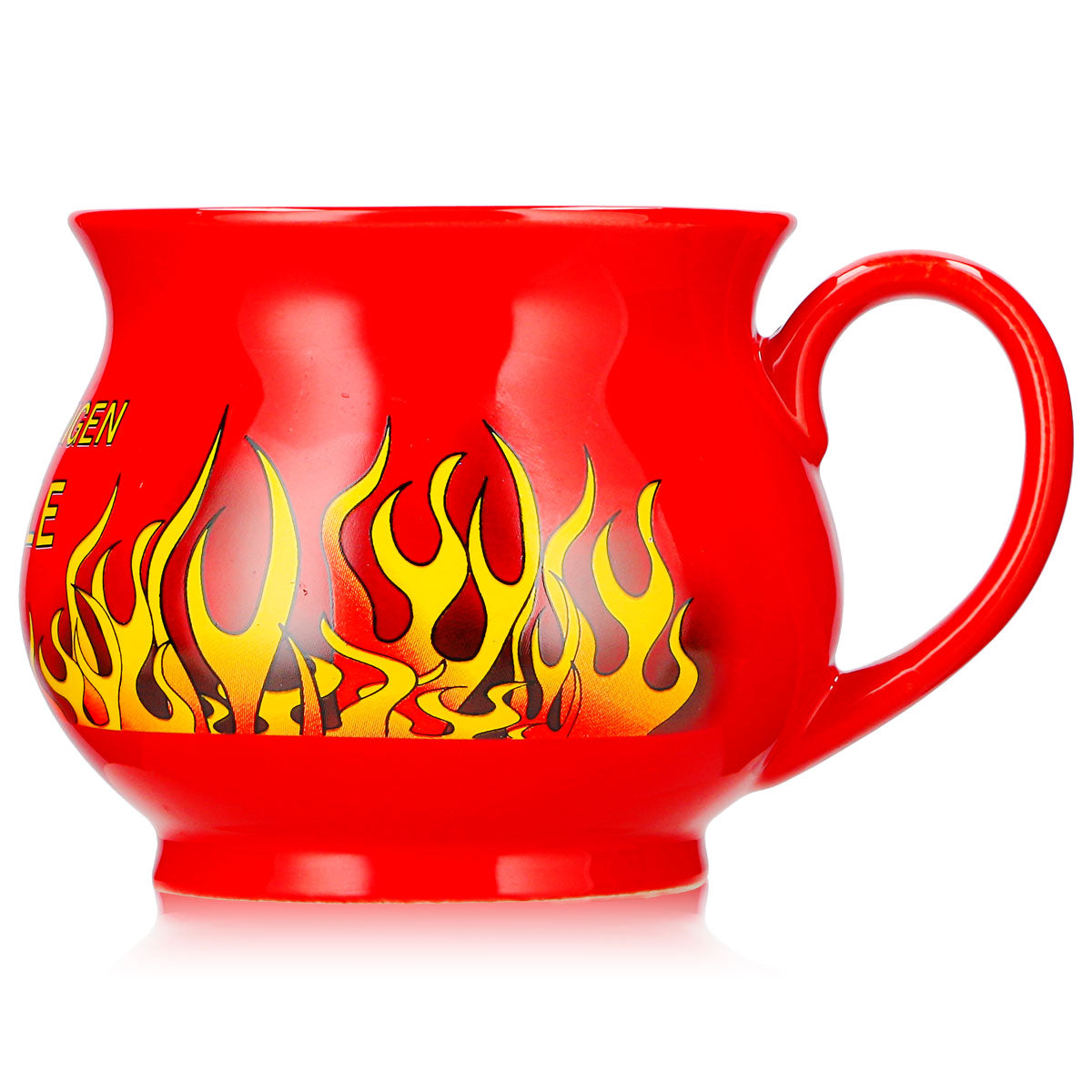 6 Mohaba Mulled Wine Mugs, Round Mugs, "Feuerzangenbowle," Fire-Red, 0.2 L, Calibrated – View 6