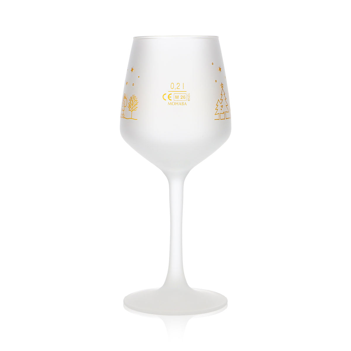 12 Mohaba Glühwein Mugs, Lineal 31, Satin-Finish Glass, Tulip Shape, 0.2 L, Calibrated – View 4