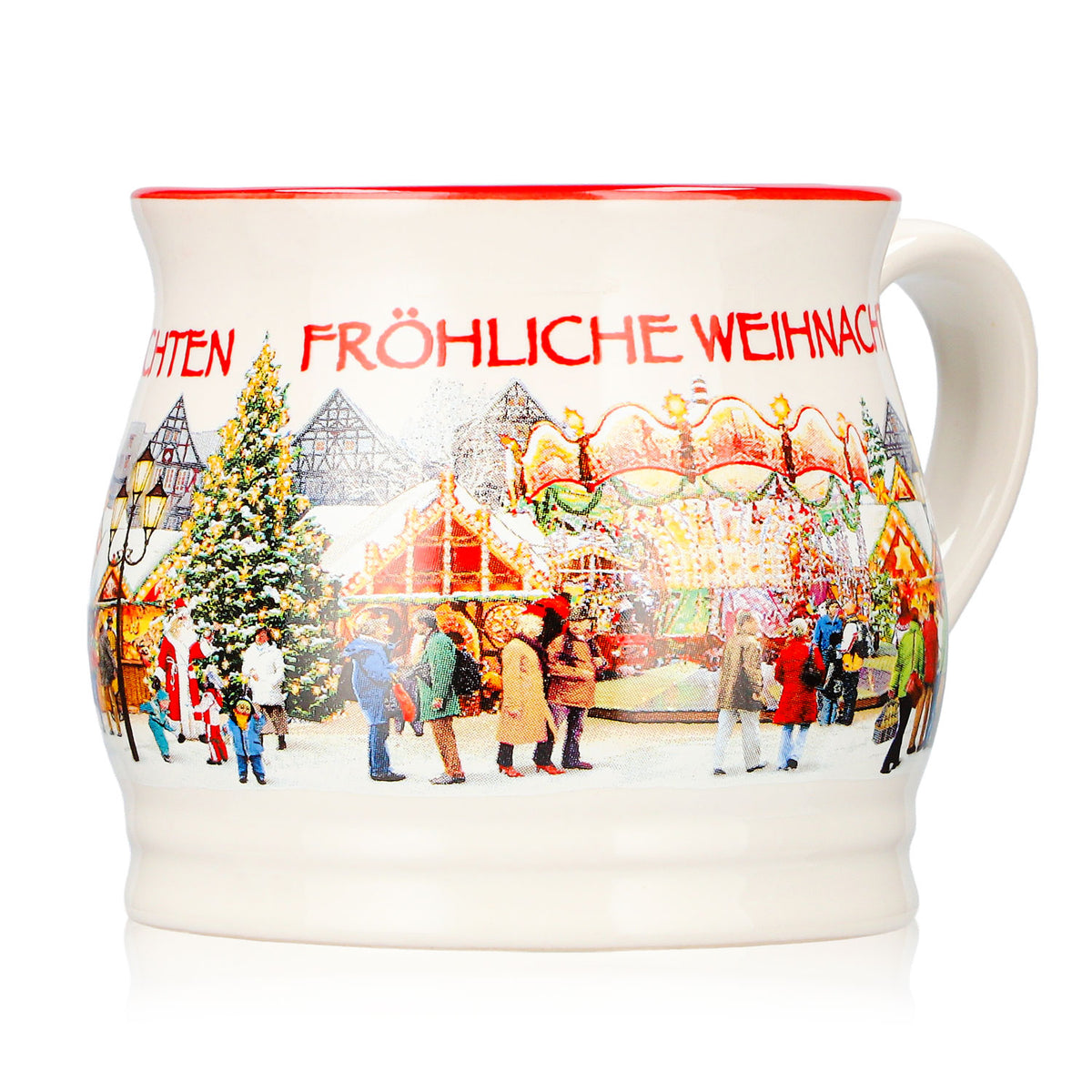 12 Mohaba Mulled Wine Mugs, Punch Cups, "Merry Christmas Chamonix," 0.2 L, Calibrated – View 3