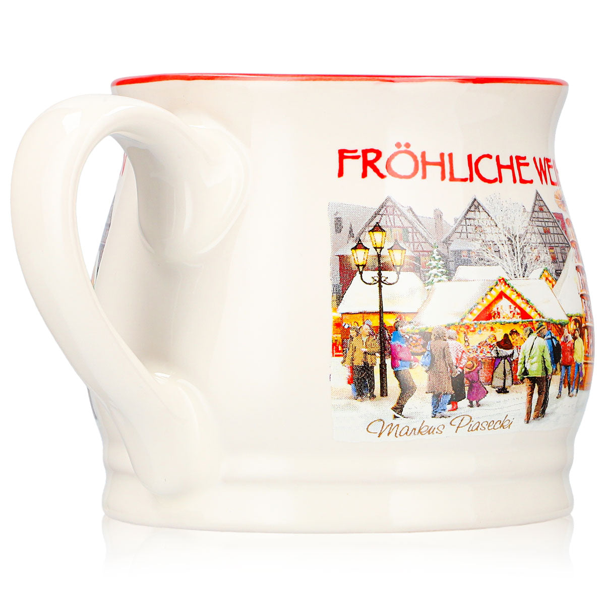 2 Mohaba Mulled Wine Mugs, "Merry Christmas Chamonix" 0.2 L, Calibrated – View 5
