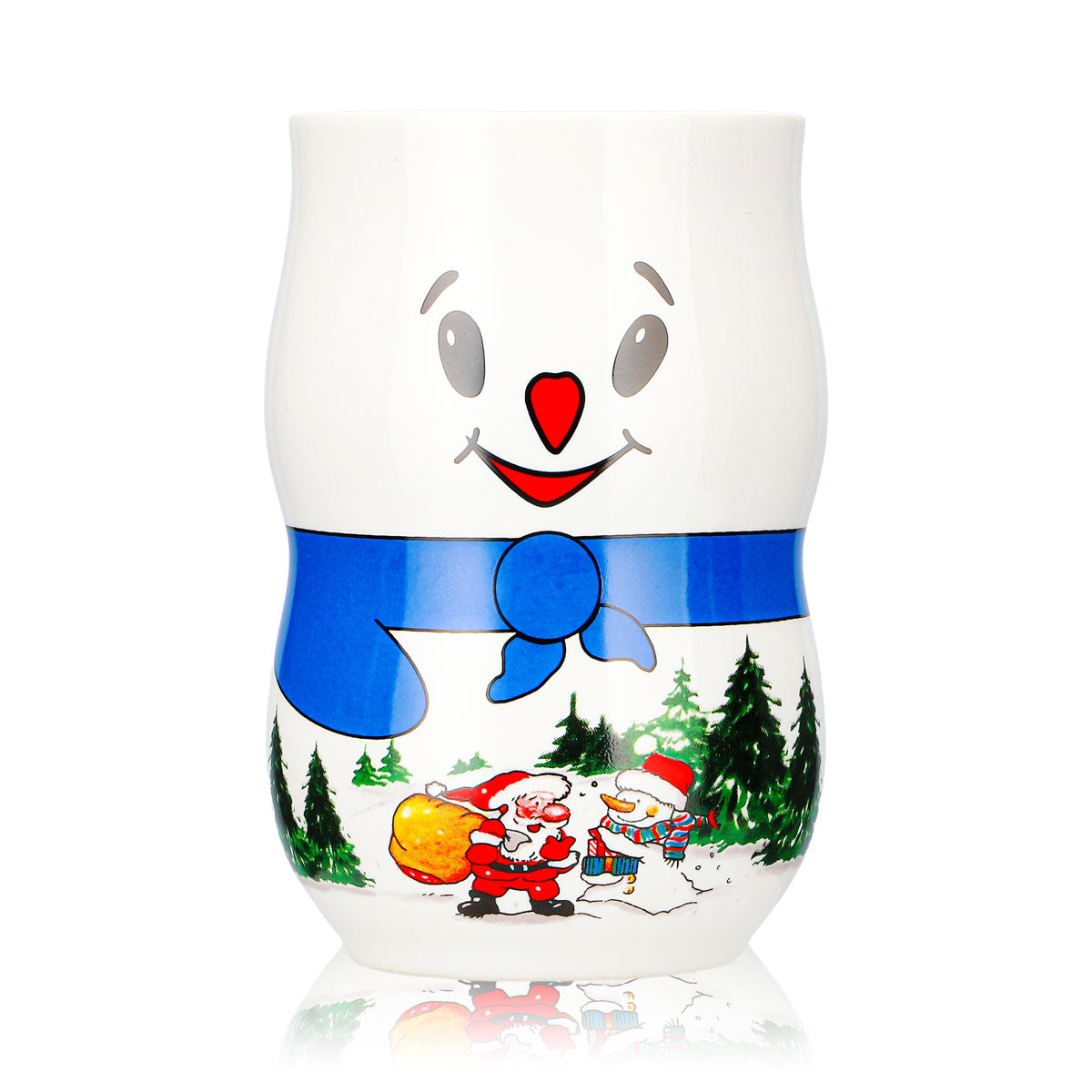 6 Mohaba Mulled Wine Mugs: Snowman Mug, Iceman, Santa Claus, White, 0.2 L, Calibrated – View 2