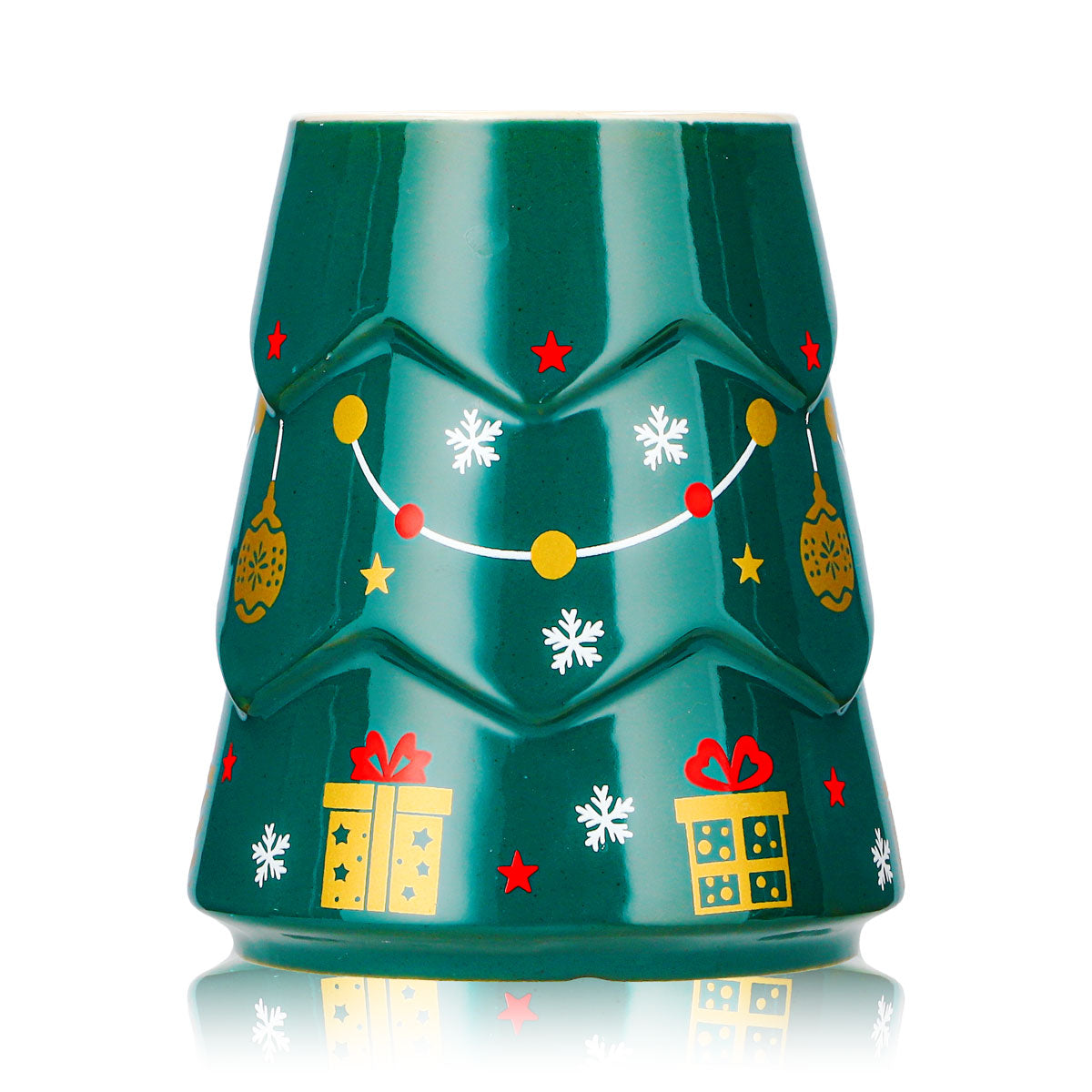 6 Mohaba Mulled Wine Mugs, Christmas Tree Design, Dark Green / Chamonix, 0.2 L, Calibrated – View 2