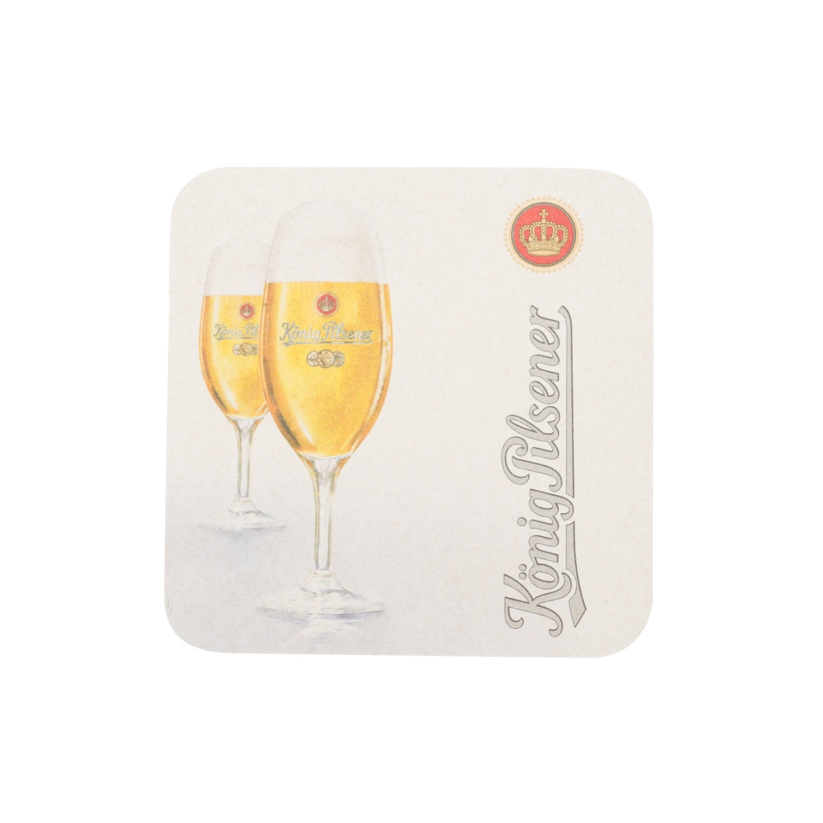 120x König Pilsener beer coasters, 9x9 cm, glass coasters, table protectors, catering – View 3