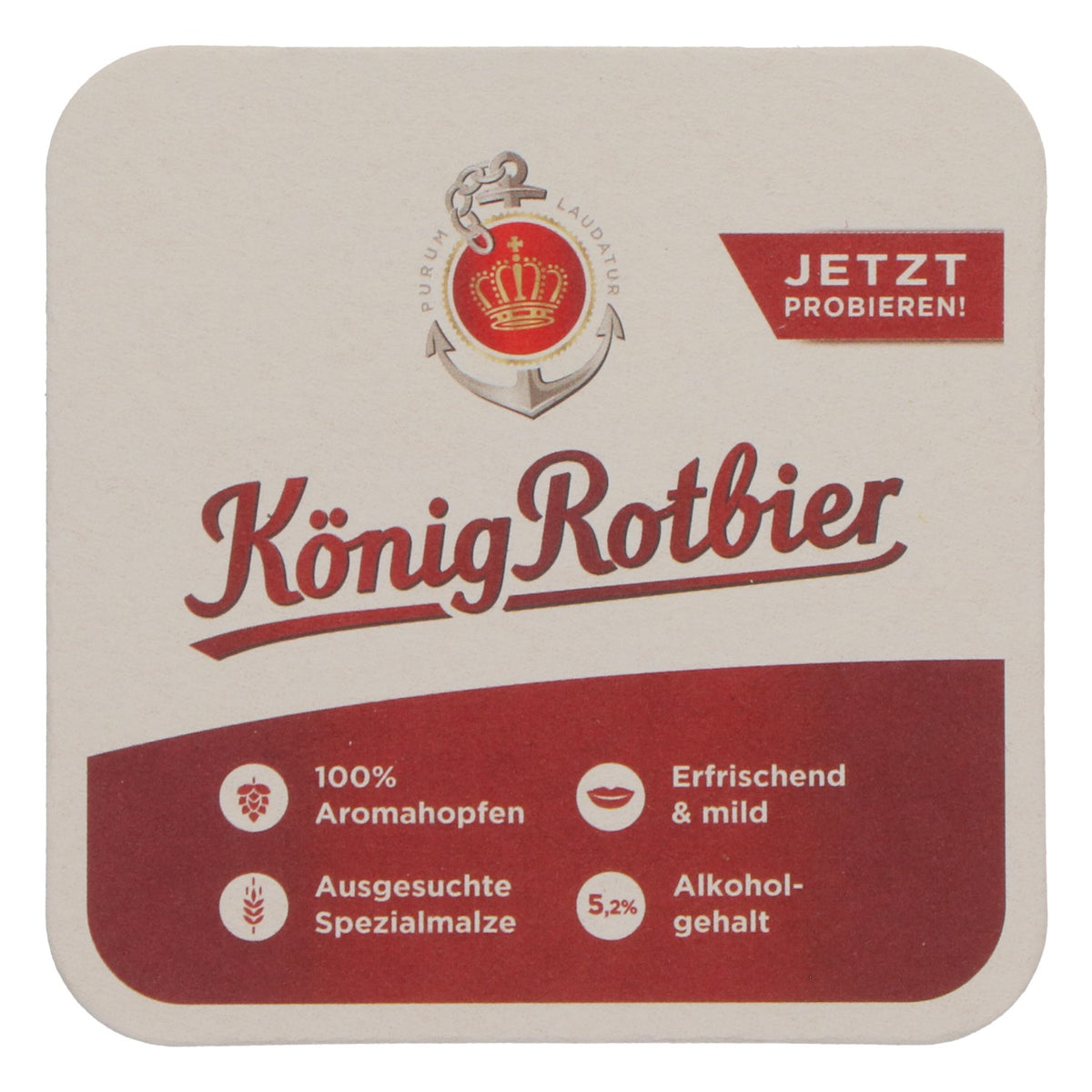 120 König Pilsener Beer Coasters, Original König Rotbier – View 4