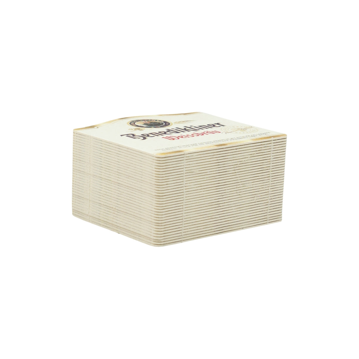 125x Benedictine beer coasters, paper, 10x9 beer mats, glass protectors – View 3