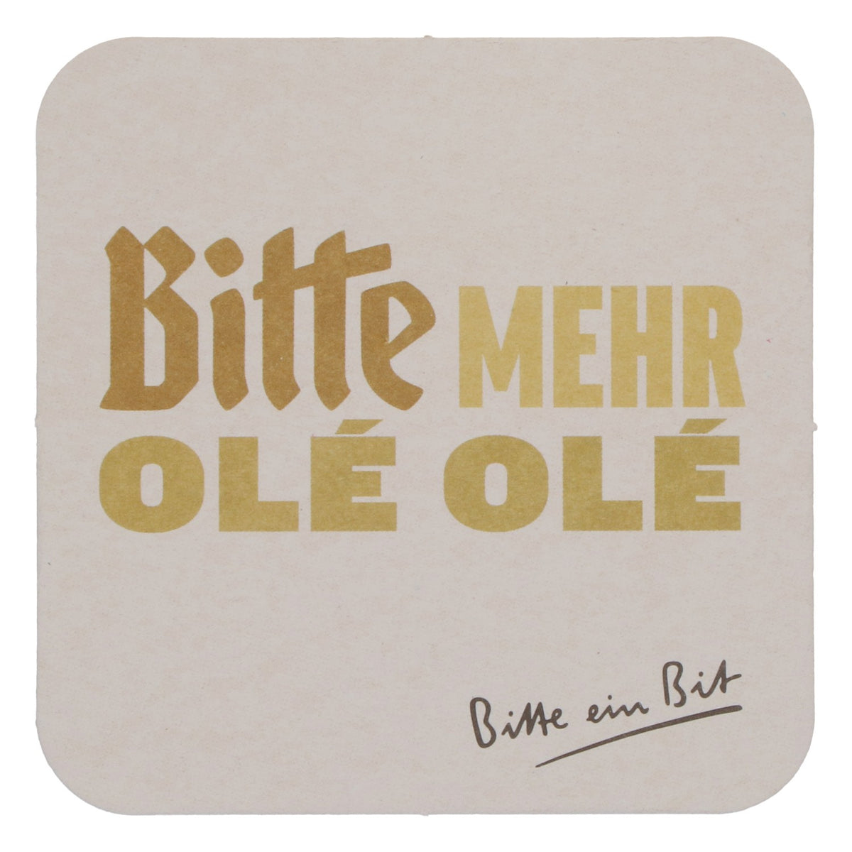 125 Bitburger beer coasters, 9x9 cm. "Bitte Mehr Ole Ole" German Soccer Federation – View 3