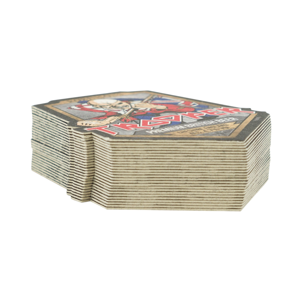 125x Robinsons Beer Coasters Iron Maiden Edition Trooper Glass Coasters Bar – View 3
