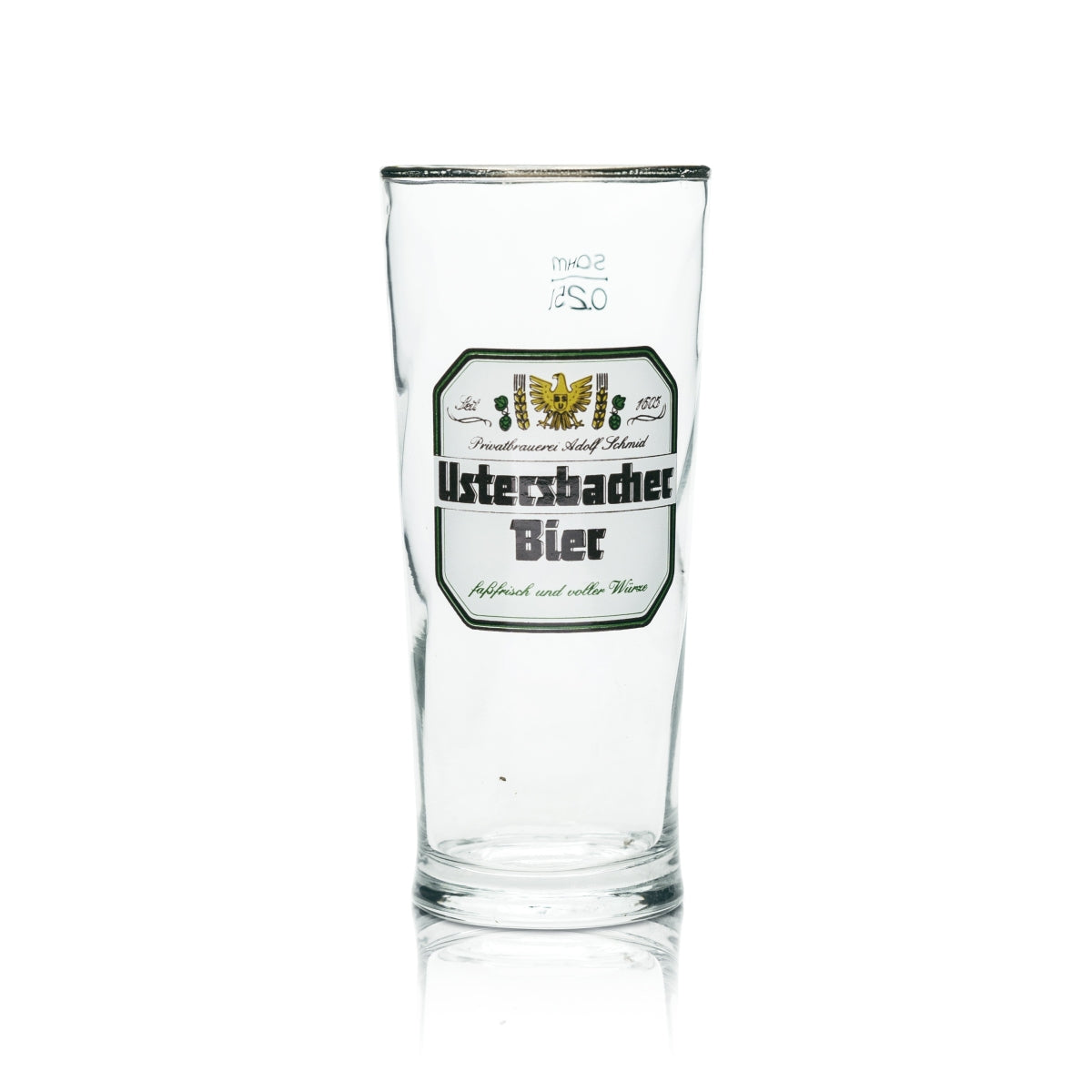 12x Adolf Schmid beer glass 0.25l mug Ustersbacher Sahm Willi glasses Brewery – View 2