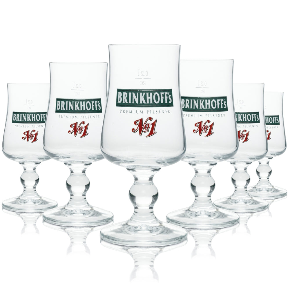 12x Brinkhoffs Beer Glass Trophy No. 1 0.25l Ritzenhoff