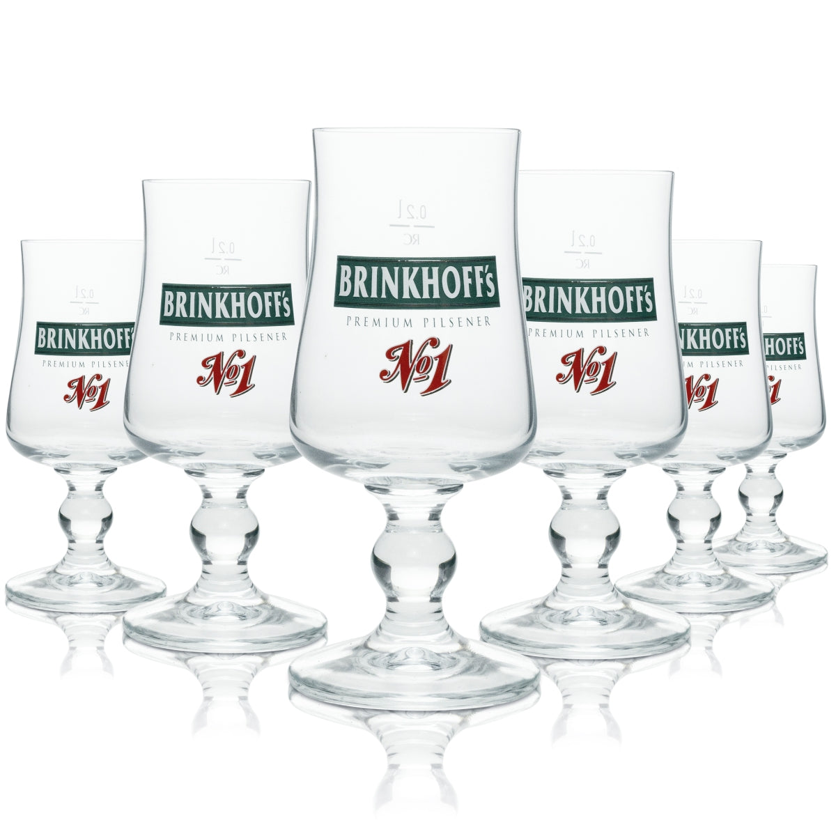 12x Brinkhoffs Beer Glass Trophy No. 1 0.25l Ritzenhoff