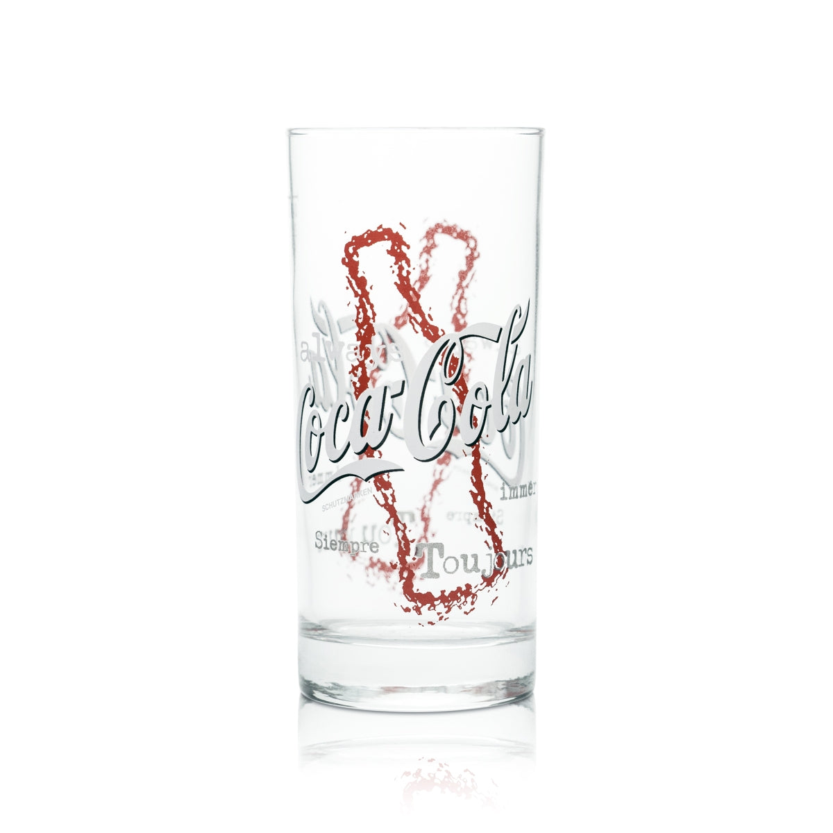 12x Coca Cola Glass 0.4l Cup Stick Tumbler Glasses Lemonade Soft Drink Water Juice – View 2
