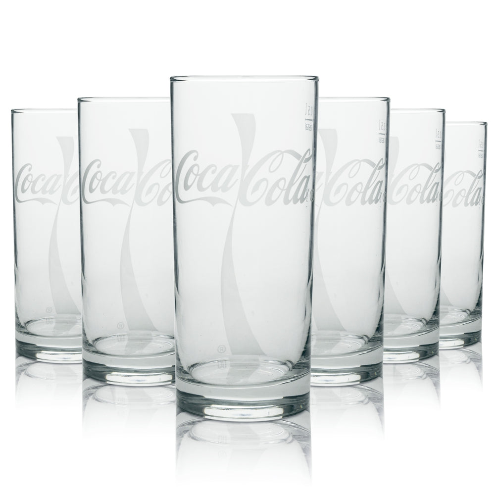 12x Coca Cola soft drink glass Wave 0.5l
