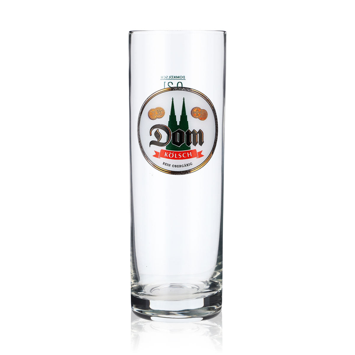 12x Dom Beer Glass 0.2l Beer Glasses Kölsch Glass Bar White Logo Sahm – View 2