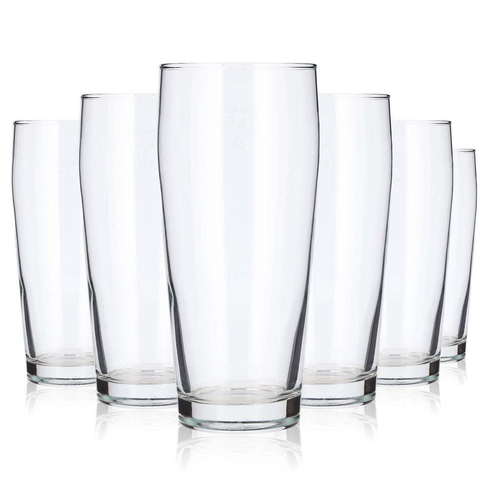 12 Durobor Glass 0.4 L Mugs (Willi Mugs, Seidel) (Set of 12)
