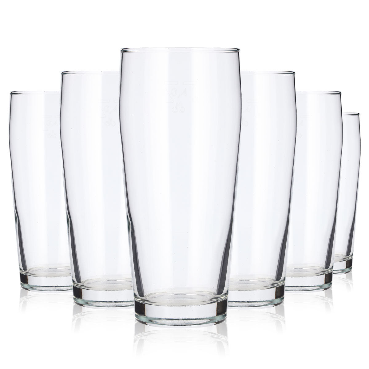 12 Durobor Glass 0.4 L Mugs (Willi Mugs, Seidel) (Set of 12)