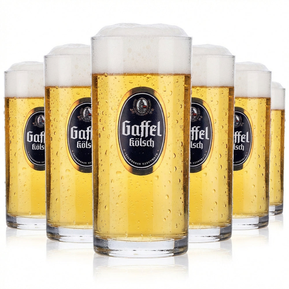 12x Gaffel beer glass 0.1l mug/bar beer glasses tasting glass sampling glass