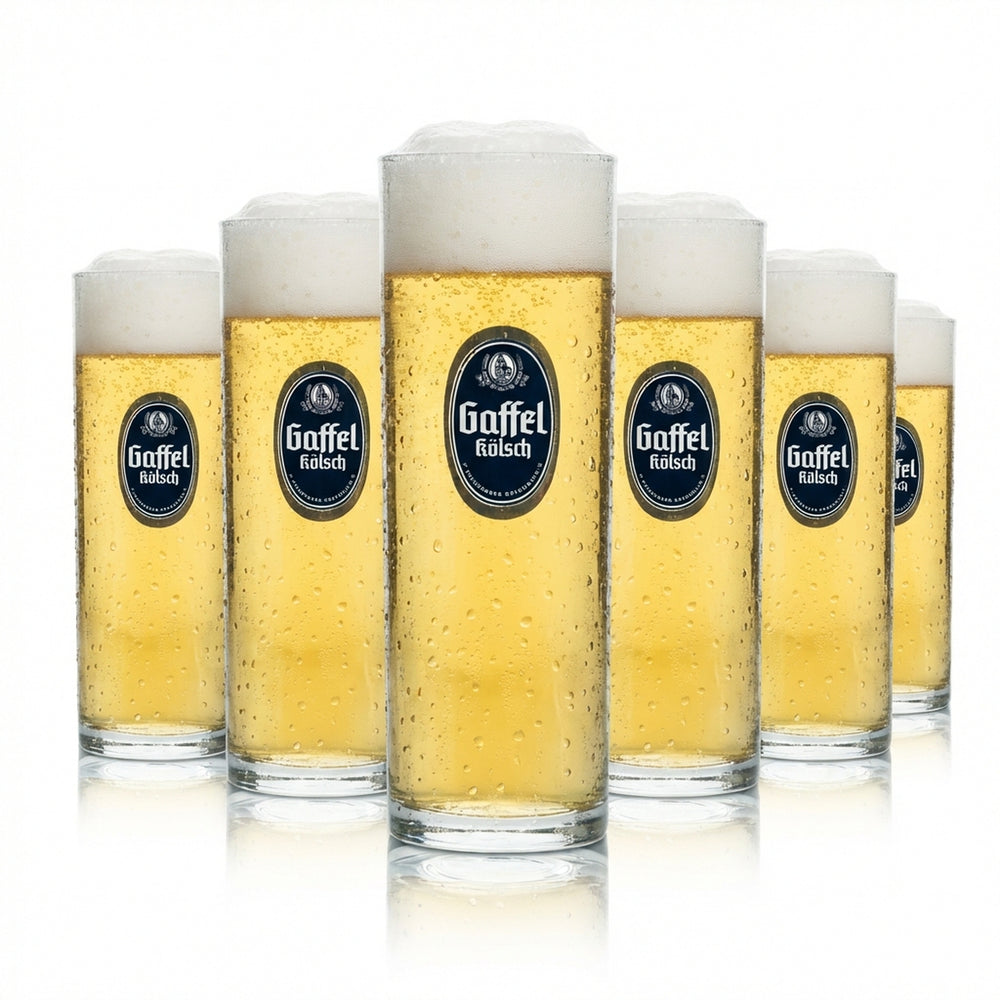 12x Gaffel Beer Glass 0.25l Kölsch Beer Glasses Cologne Beer Brewery Mug Rastal