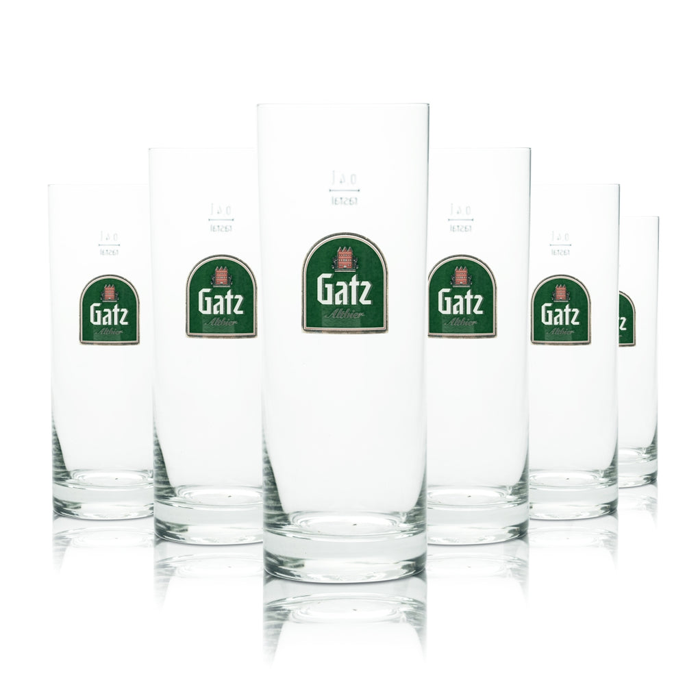 12x Gatz Glass 0.4l Beer Mug Glasses Alt Brewery Kölsch Gastro Oak