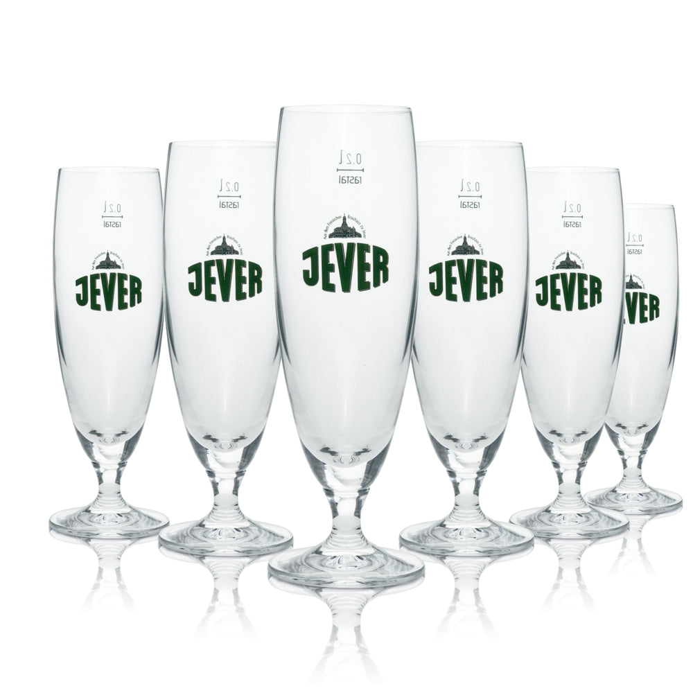12x Jever Glass 0.2l Tulip Pilsener Glasses Friesisch Brewery Gastro Oak