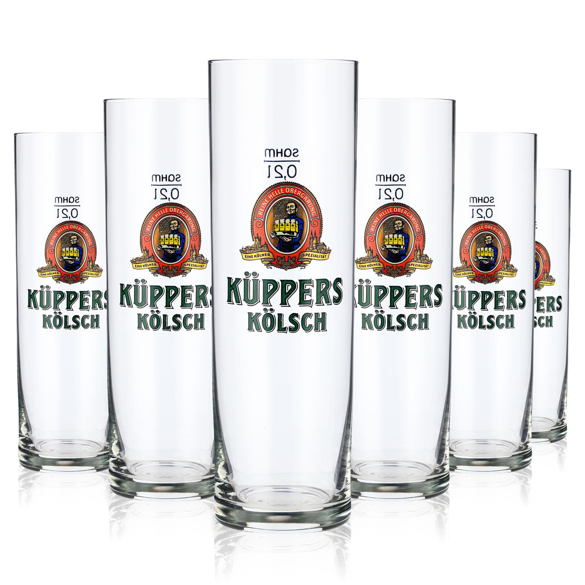 12x Küppers Kölsch beer glasses, 0.2 l, Kölsch glass/Stange Sahm – View 2