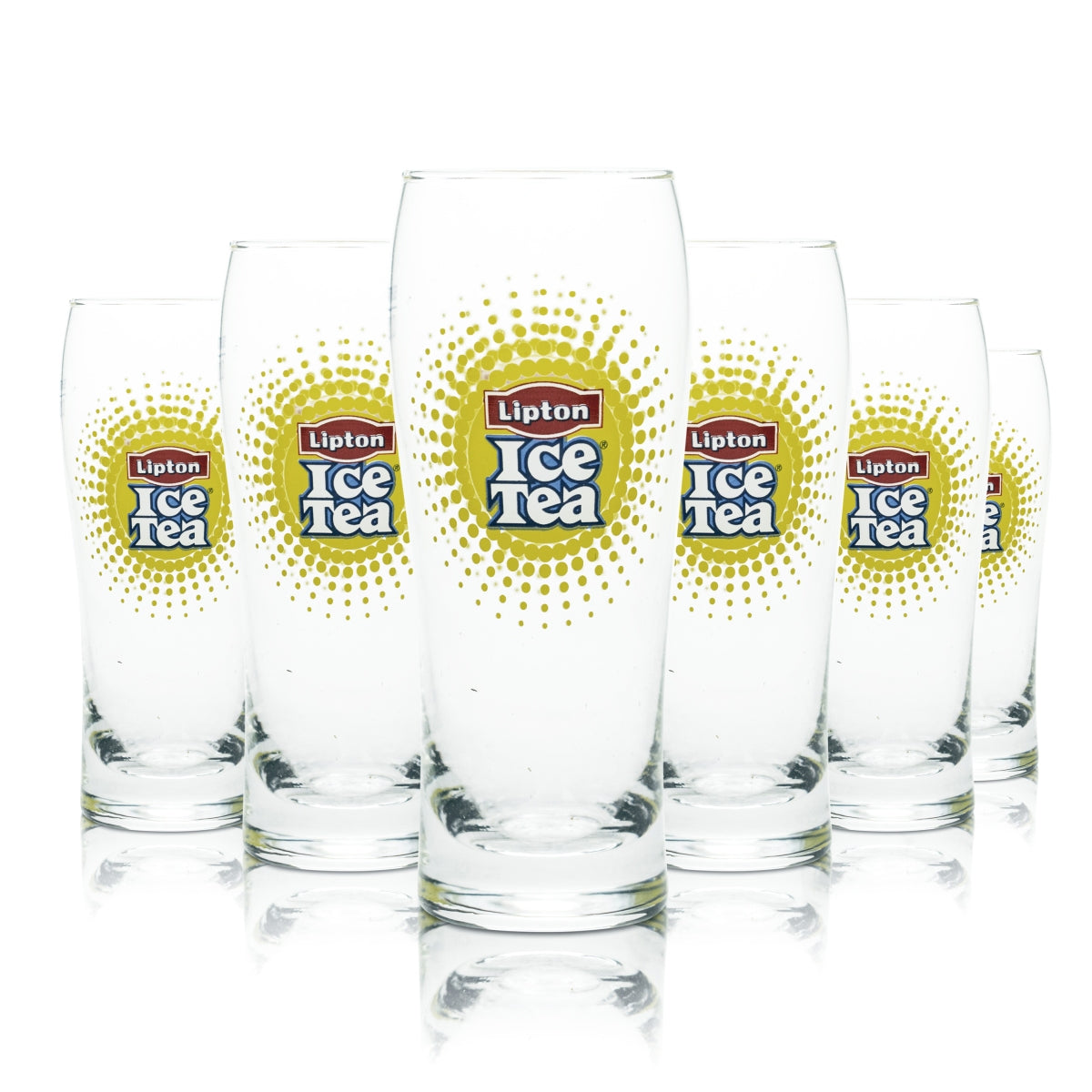 12x Lipton glass 0.2l cup stick glasses iced tea soda soft drink water catering