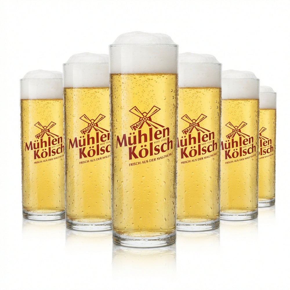 12x Kölsch Beer Glasses 0.2l Mug Bar Glasses Cologne Malt Mill Beer Bar