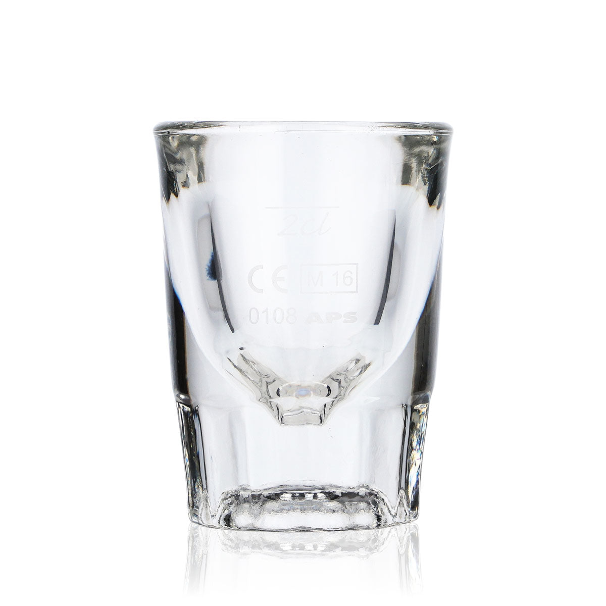12x No Name Glass Stamper Shot Glasses Shot Glasses 2cl Heavy – View 2