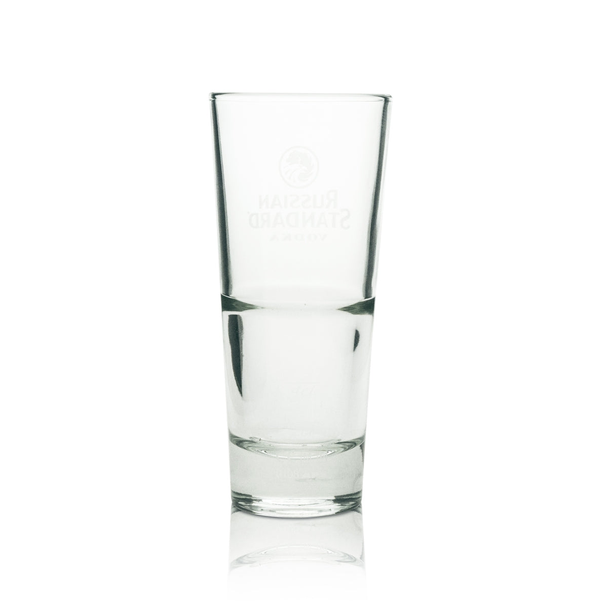 12x Russian Standard Vodka Long Drink Glass with White Lettering – View 3