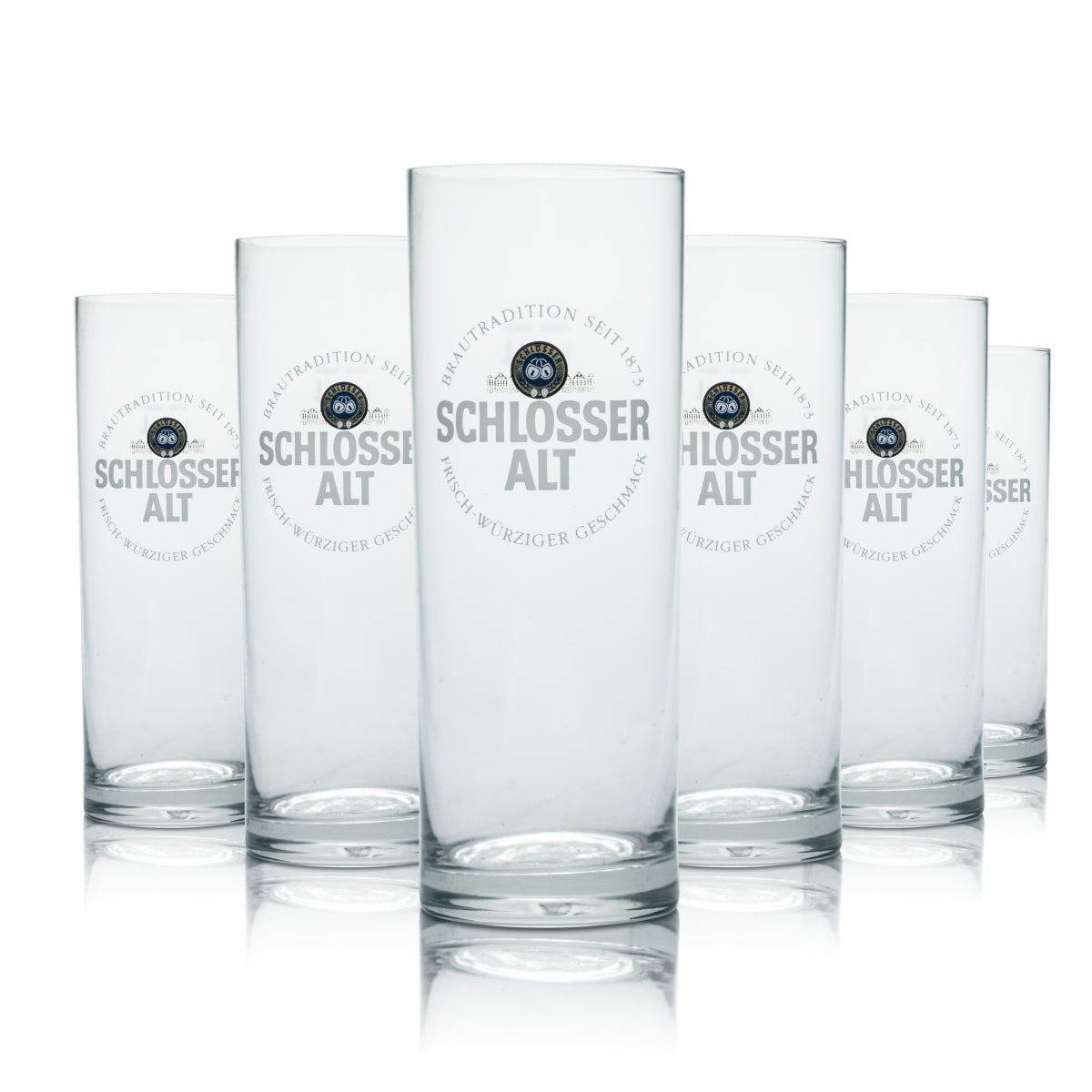 12x Alt Bier Glasses 0.4l Willi Becher Bar Glasses Brewery Gastro