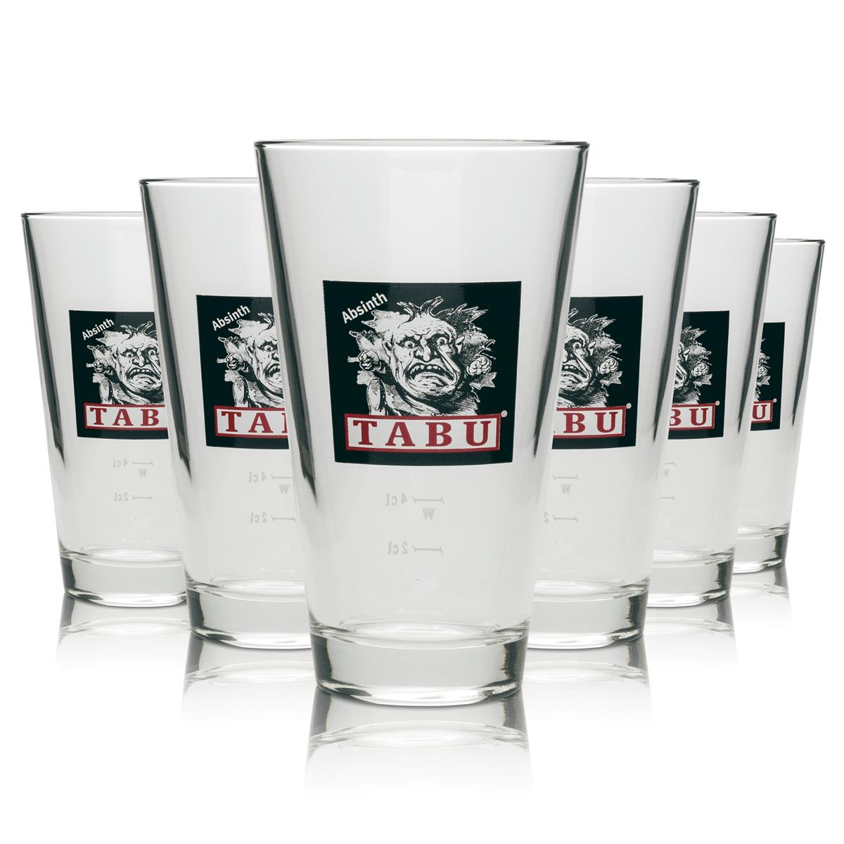 12x Tabu Absinthe Long Drink Glass 33cl