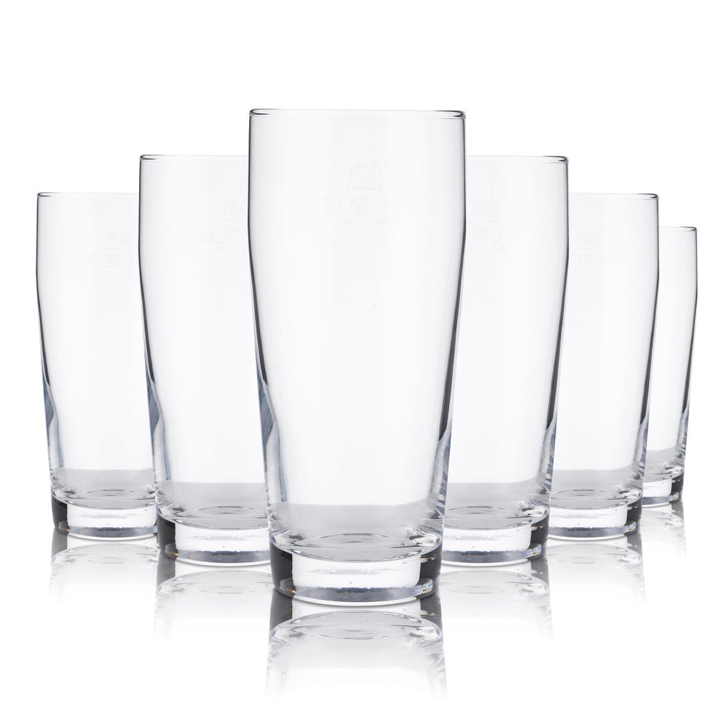 12x Willi Beaker Glass 0.2l Universal Drinking Glass Arcoroc Water Juice Lemonade Soft Drink Beer