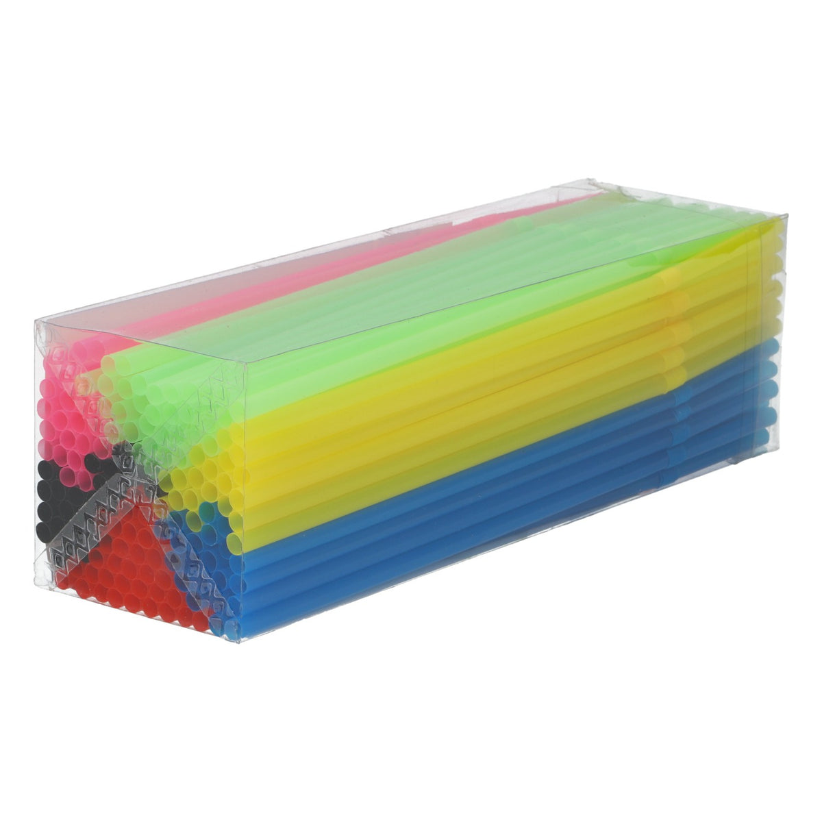 150 Colorful Straws 0.5 x 21 cm Bendable Plastic Party Cocktails