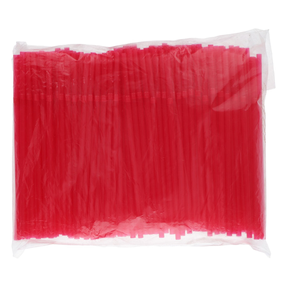 150 bendable drinking straws, red, plastic, party, cocktail, 0.5 x 20.5 cm