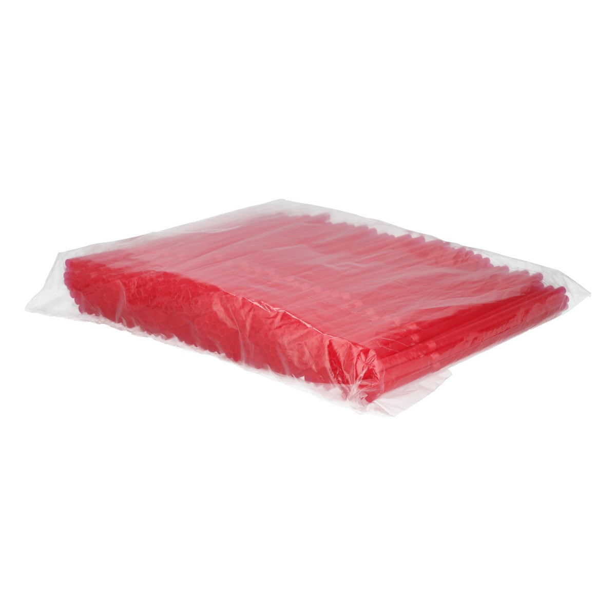 150 bendable drinking straws, red, plastic, party, cocktail, 0.5 x 20.5 cm – View 2