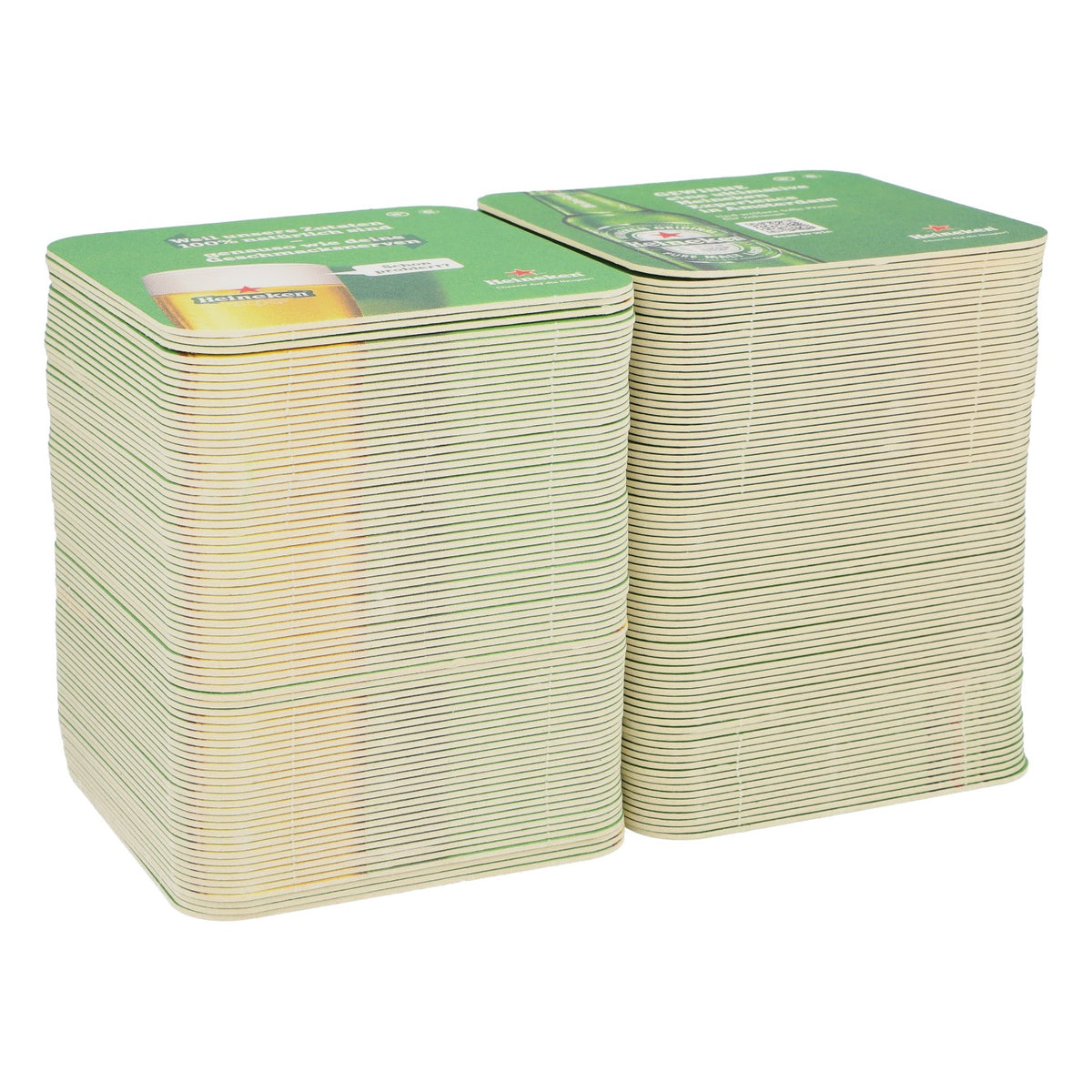 150x Heineken beer coasters, 9.3x9.3 cm "...that it's vegan?" – View 2