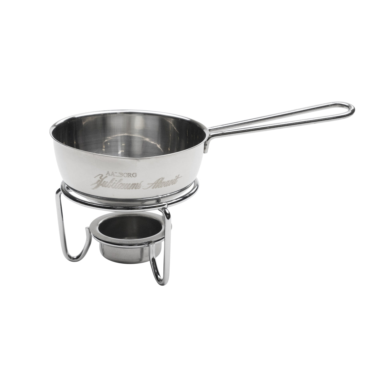 1x Aalborg Akvavit Water Butter Pan 1 Tealight Warmer Without Tealight Stainless Steel