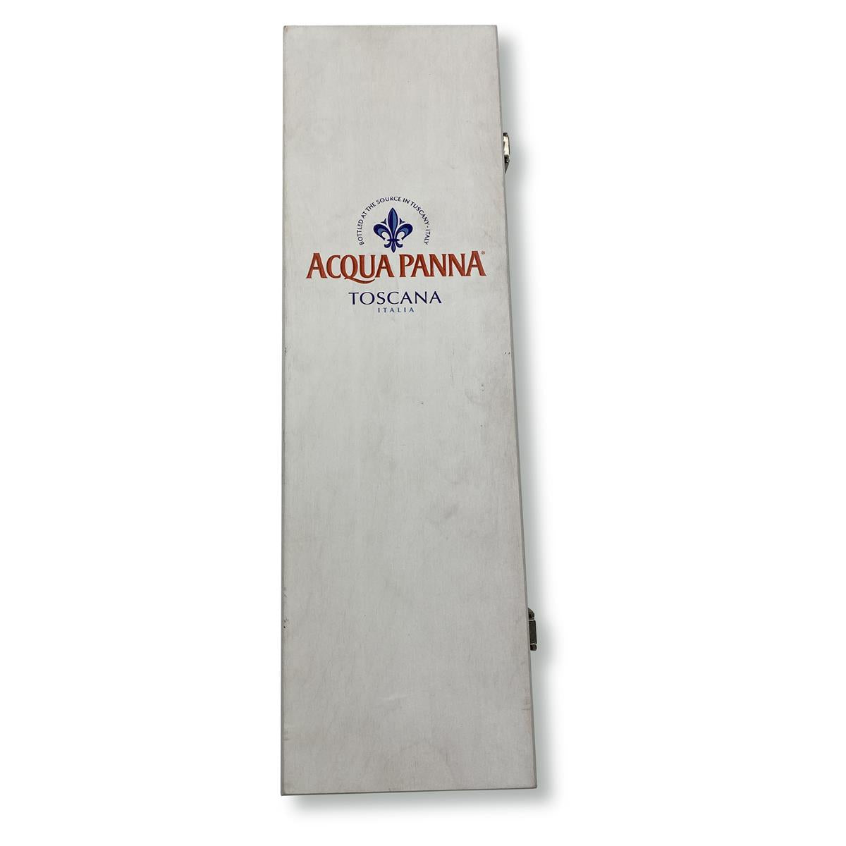 1x Acqua Panna water show bottle 3l show bottle with wooden box