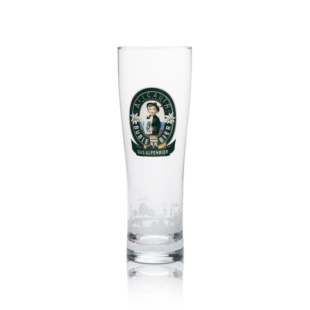 1x Allgäuer Büble beer glass Büble collector's glass 0.4l