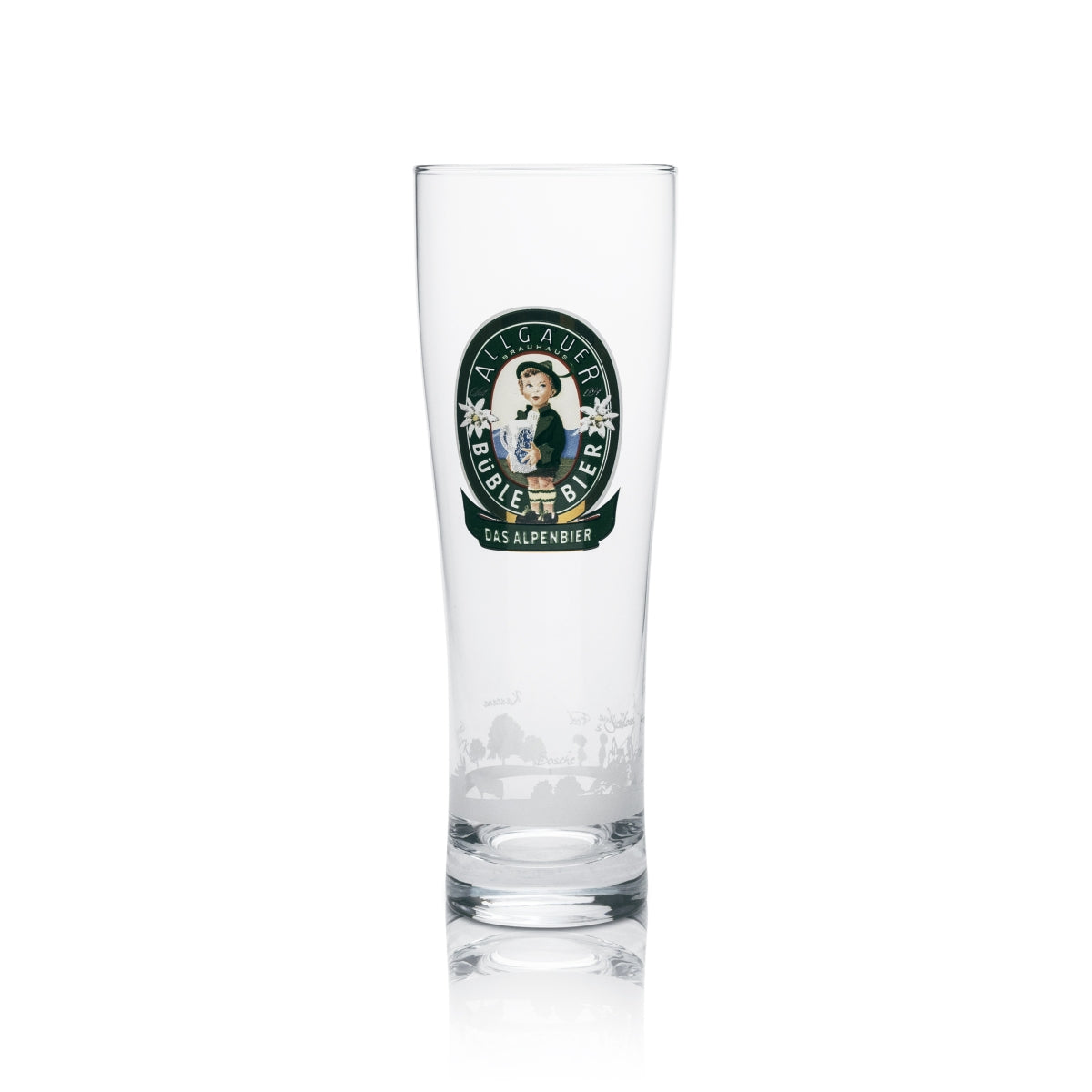 1x Allgäuer Büble beer glass Büble collector's glass 0.4l