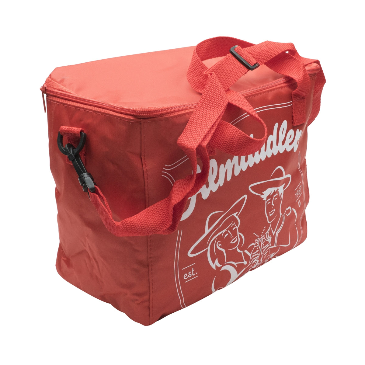 1x Almdudler soft drinks cooler bag, red – View 3