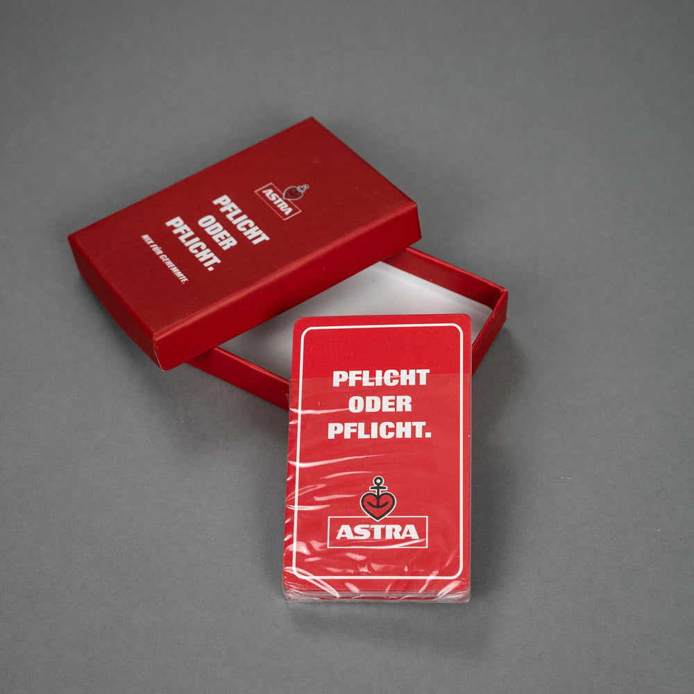 1x Astra Beer Card Game Duty or Duty Red