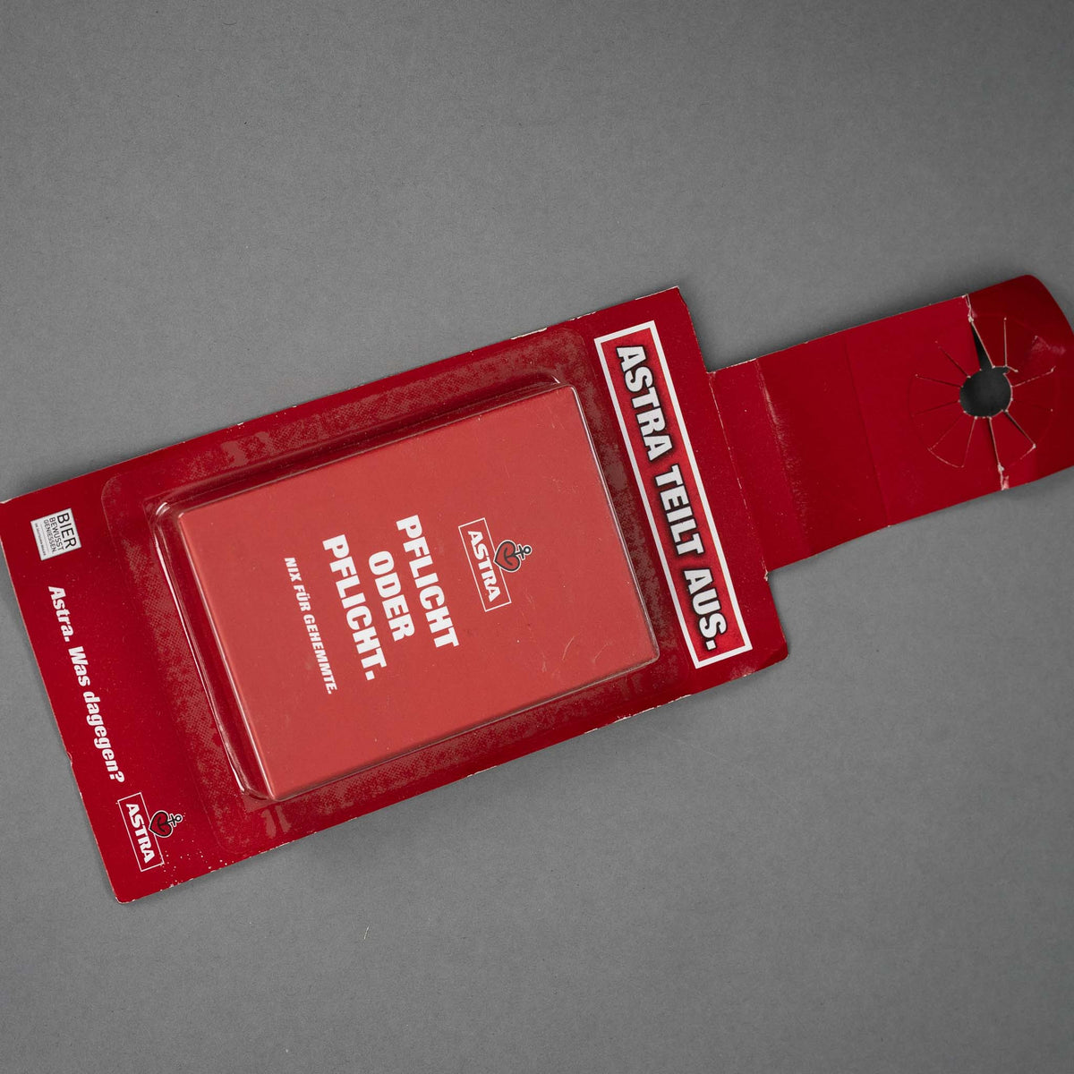 1x Astra Beer Card Game Duty or Duty Red – View 2