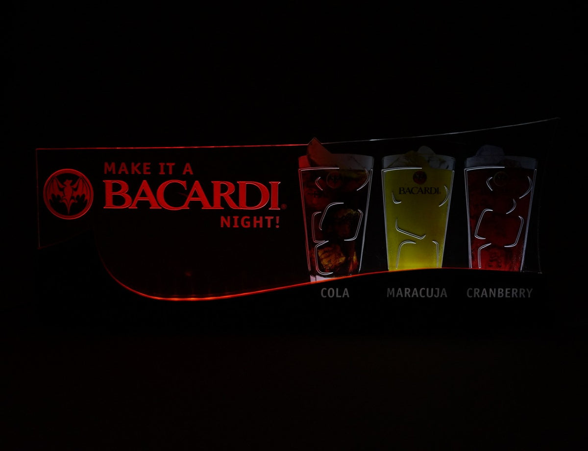 1x Bacardi Rum Neon Sign Cocktail Sign Bacardi Night – View 2