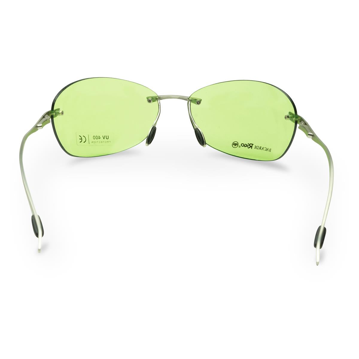 1x Bacardi Rum Rigo sunglasses in green with case – View 4