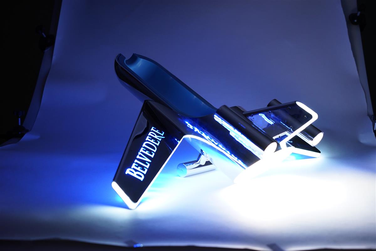 1x Belvedere Vodka Glorifier Airplane LED